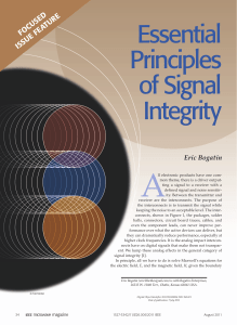 Essential Principles of Signal Integrity