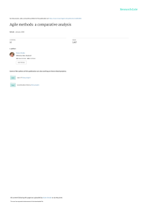 Agile Methods: A Comparative Analysis