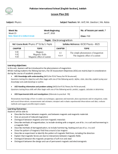 LP-Y10 topic -5 Magnetsim