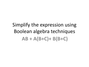 boolean algebra 1