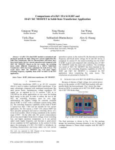 Comparison of 6.5 kV 25 A IGBT and 10 kV SiC MOSFET in solid‐state transformer application