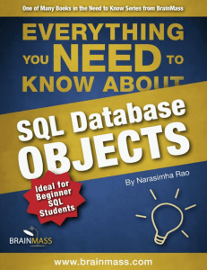 10009 - SQL Database Objects - Narasimha Rao