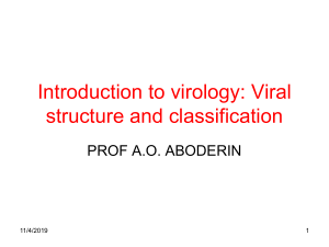 Introduction to Virology 