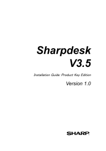 Sharpdesk installation guide product key