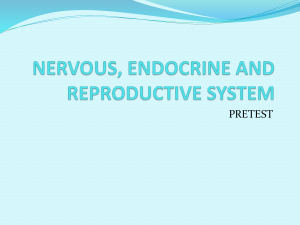 PRETEST ON NERVOUS, ENDOCRINE AND REPRODUCTIVE SYSTEM