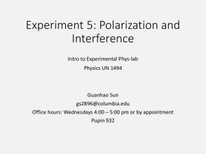 Lab5 PolarizationAndInterference GS