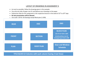 LAYOUT OF DRAWINGS IN CIVIL ENGINEERING DRAWING