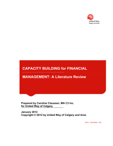 capacity building for financial management