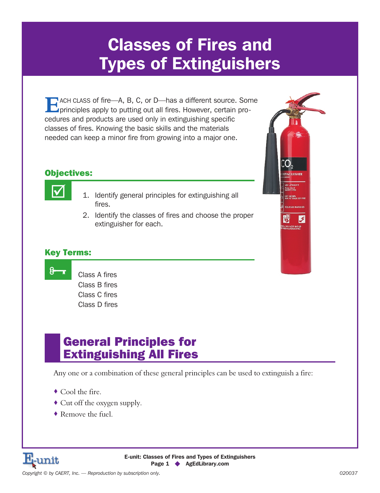 Featured image of post Class C Fire Extinguisher : Extinguishers designed to handle this type of fire cannot use chemicals that are conductive since conductive agents increase the risk of electric shock.