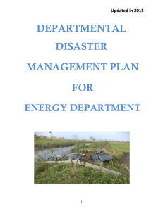 Final Disaster Management Plan
