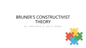 BRUNER’S CONSTRUCTIVIST THEORY