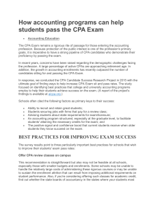 How accounting programs can help students pass the CPA Exam