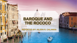 BAROQUE AND  THE ROCOCO