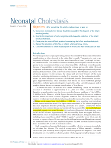 neonatal cholestasis