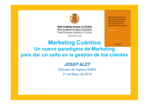 Josep Alet Marketing Cuántico RAED Mayo 2019