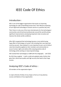 IEEE code of Ethics