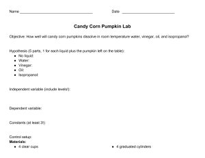 Candy Pumpkin Lab