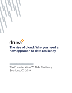 The Forrester Wave  Data Resiliency Solutions, Q3 2019