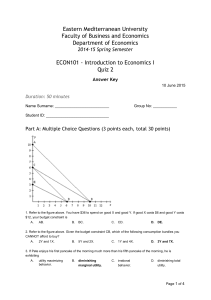 ECON101 2014-15 Spring Quiz 2 Answers