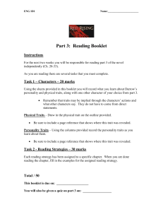 Red Rising Part 3 reading booklet