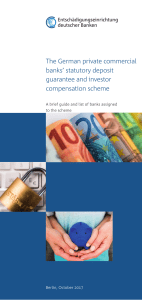 The German private commercial banks’ statutory deposit guarantee and investor compensation scheme