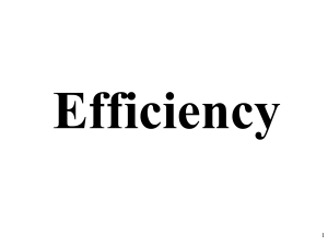 Efficiency PPT April 13 2018