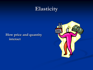 Elasticity Review