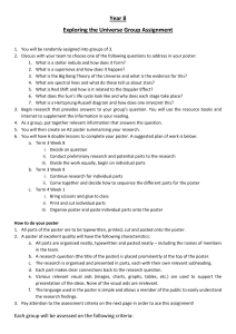 Exploring The Universe Assignment Task List and Rubric 2019
