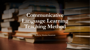 Teaching Method Communicative Language Teaching