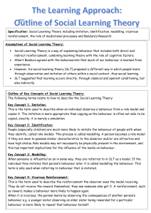 social learning theory handout