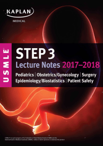USMLE Step 3 Lecture Notes 2017