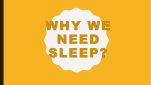 Why We Need Sleep120218