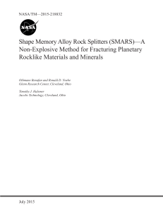 SMARS NASA Paper - fracturamiento por metales expansibles