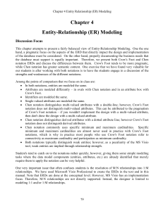 Entity-Relationship ER Modeling Discussi