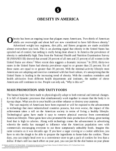 Ali, N. Obesity In America