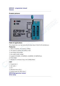 EZP2019 user manual
