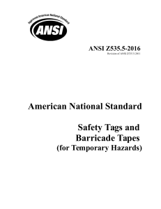 Ansi-z535-5-2016-Draft Safety Tag and Baricade