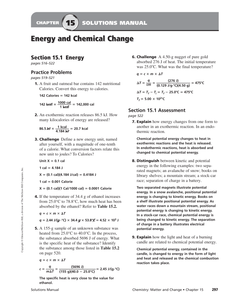 Ch 15 Solutions
