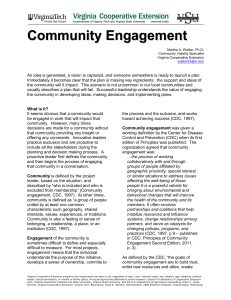 community engagement handout