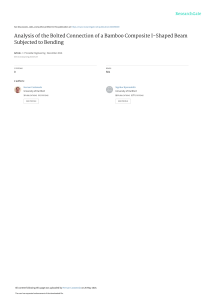 Bamboo Composite Beam Bolted Connection Analysis