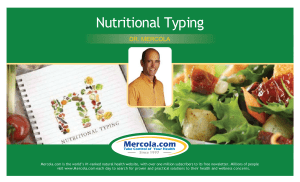 Nutritional Typing - Veggie Type