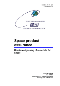 ECSS-Q-TM-70-52A (Kinetic outgassing of materials for space)
