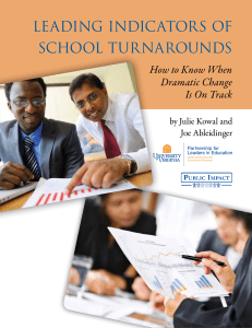 Leading Indicators of School Turnarounds-Public-Impact