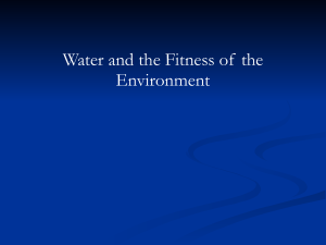 1.2 Notes Properties of water