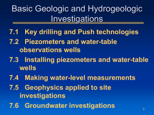 Basic Geo and H.G Investigations