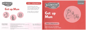 pack 1 ditty book 2 Get up Mum