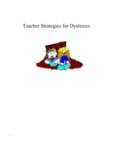 strategies dyslexia