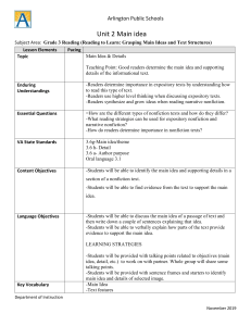 Lesson plan Non fiction reading