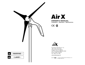 AIR X OWNERS MANUAL