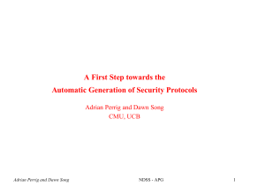 A-First-Step-Towards-the-Automatic-Generation-of-Security-Protocols-slides-Adrian-Perrig